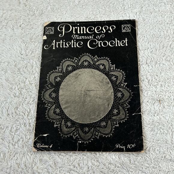 Antique Crochet Priscilla fancywork Designs magazines Princess Manual Vol 4 1910 - Picture 7 of 9
